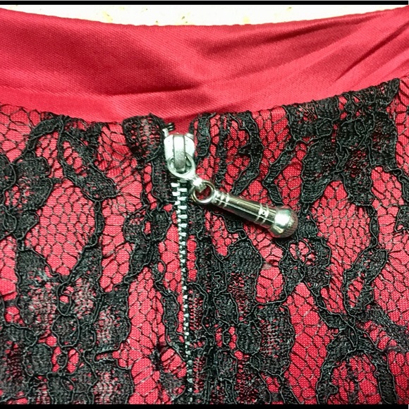 Rebel Wilson for Torrid Peplum Red & Black Dress - Picture 4 of 5